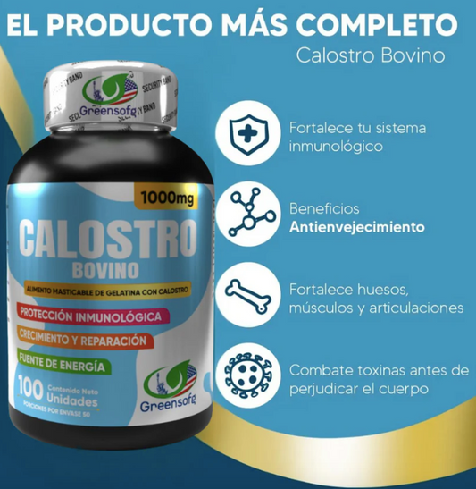 CALOSTRO BOVINO CAPSULAS 1000 MG