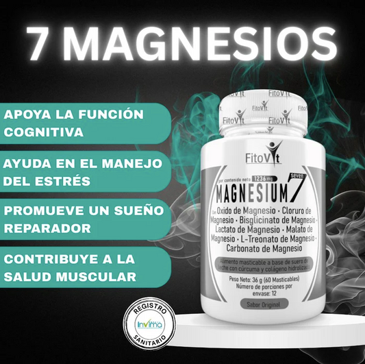 .7 MAGNESIUM: Absorción más completa y efectiva.