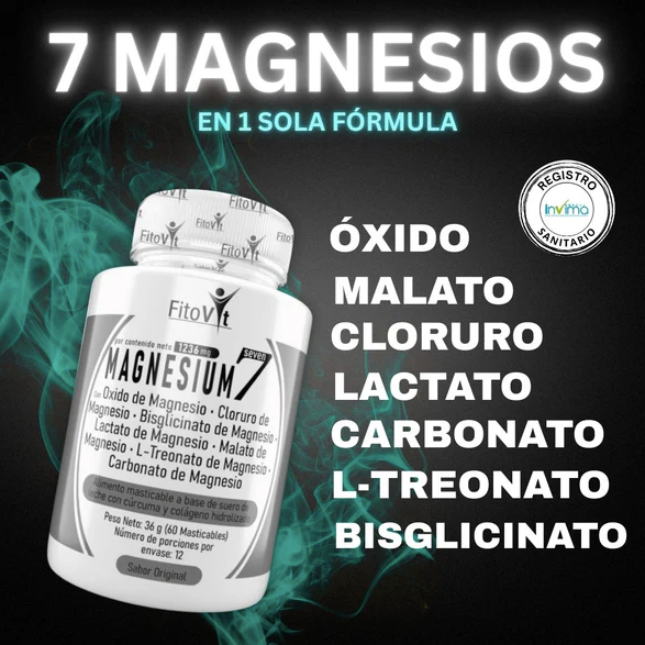 .7 MAGNESIUM: Absorción más completa y efectiva.