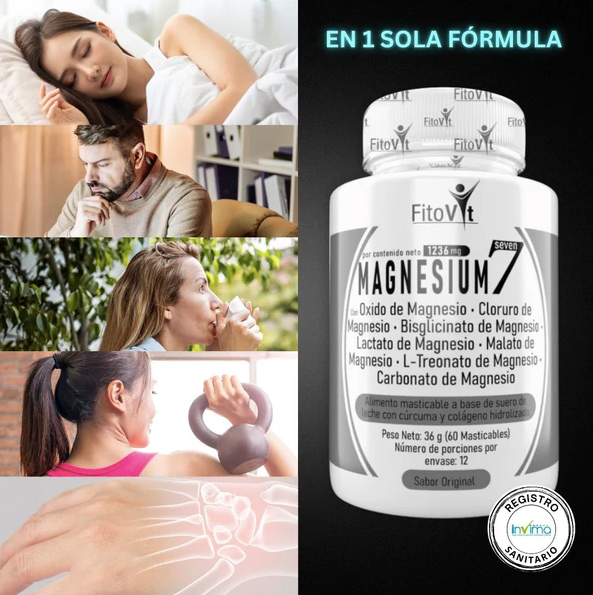 .7 MAGNESIUM: Absorción más completa y efectiva.