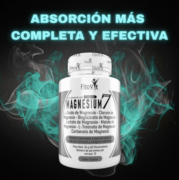.7 MAGNESIUM: Absorción más completa y efectiva.