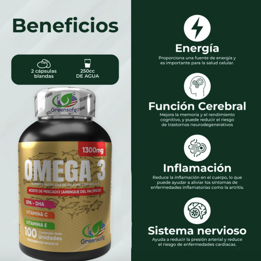 OMEGA 3 1300MG ACTIVE PLUS