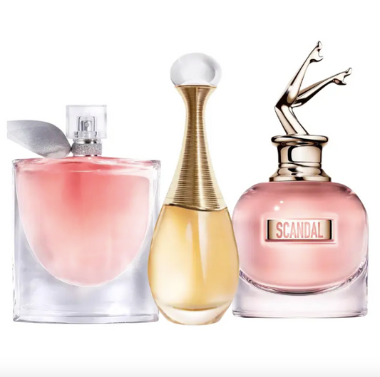 Kit 3 Perfumes Jadore, Scandal, La Vie Est Belle 100ml