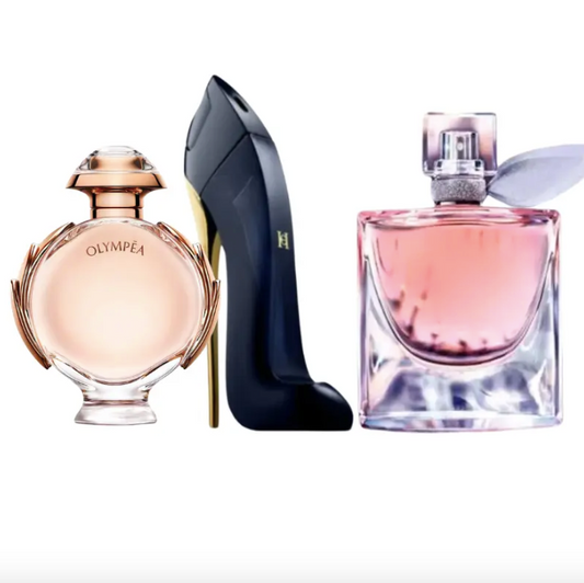 Kit 3 Perfumes La Vie Est Belle, Good Girl, Olympea 100ml