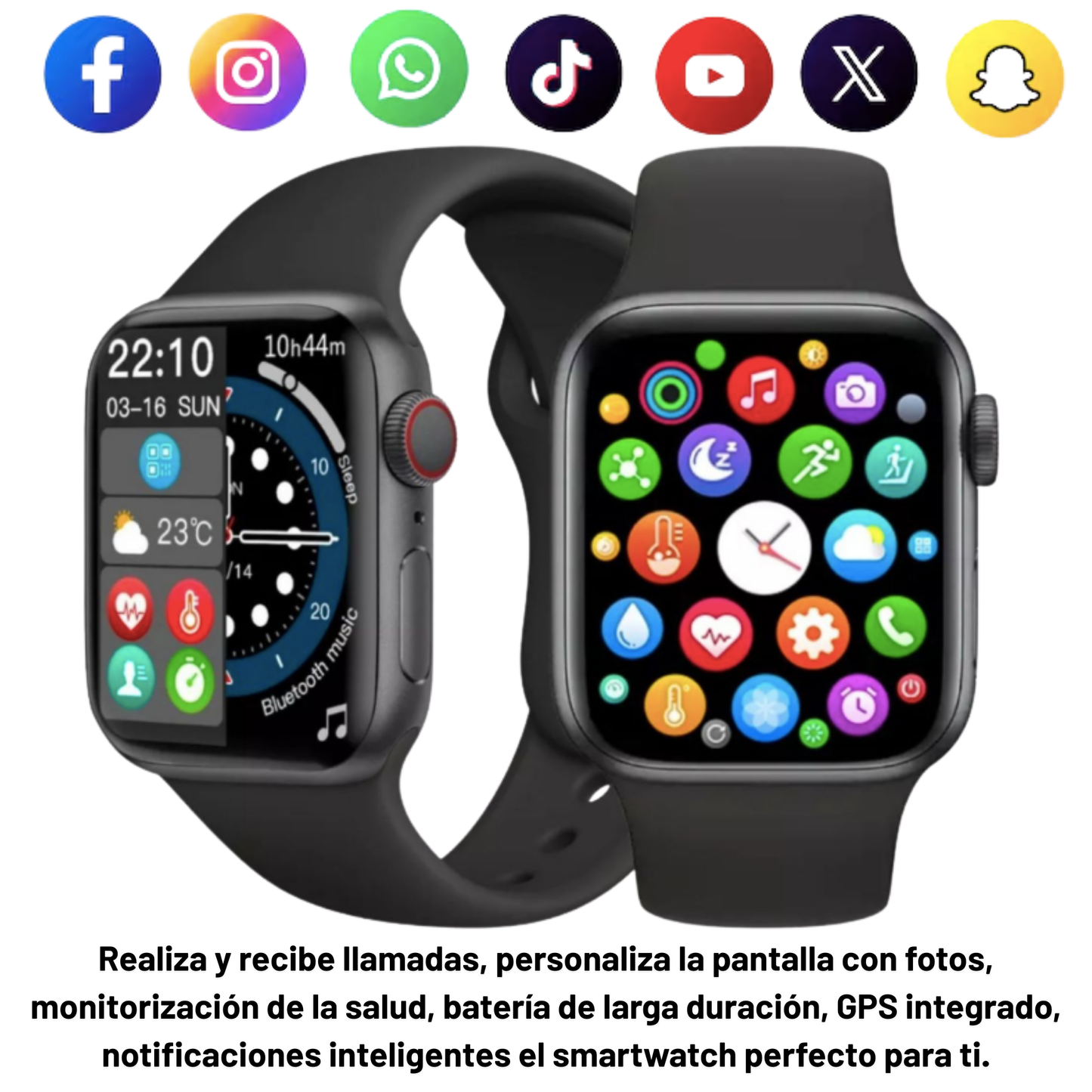 Smartwatch Classic Premium con 50 % de descuento solo hoy + Regalos