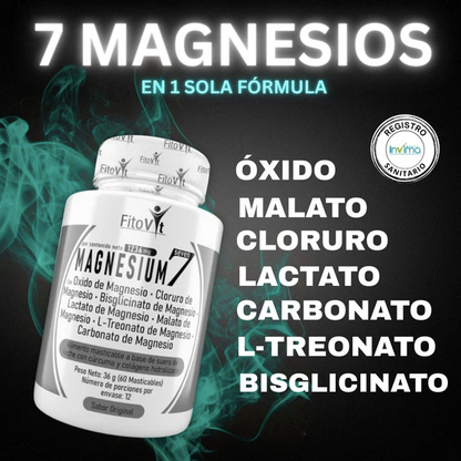 .7 MAGNESIUM: Absorción más completa y efectiva.